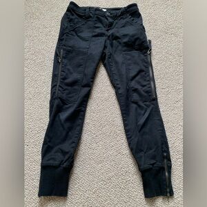 Joie Malbi Cargo Jogger Ankle Cropped Size 27 Black